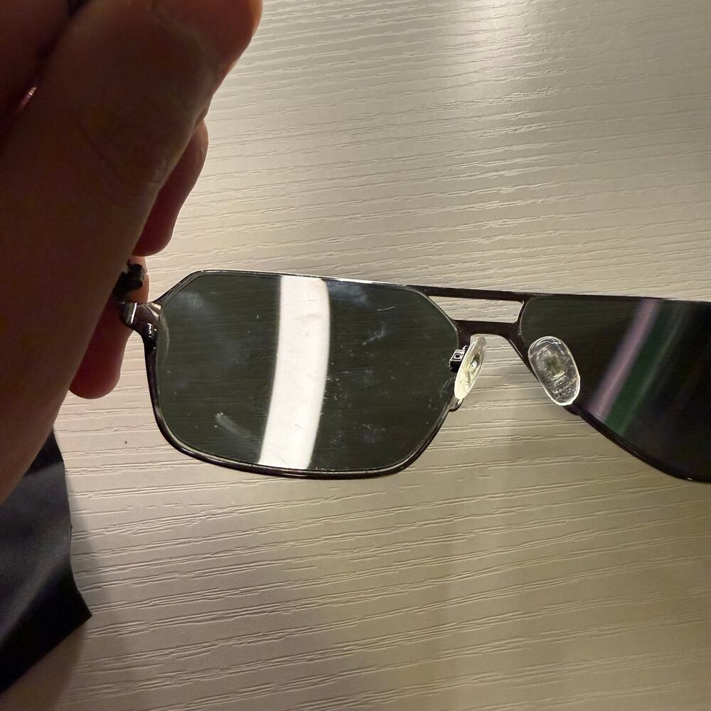 Quay $115 MSRP Backstage Pass 60mm Polarized Aviator Sunglasses Preppy Menswear - Picture 7 of 10